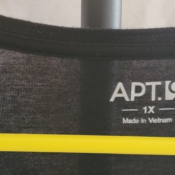 Apt 9.  Black with gold foiled pattern down the front. Excellent used condition. - Picture 4 of 4